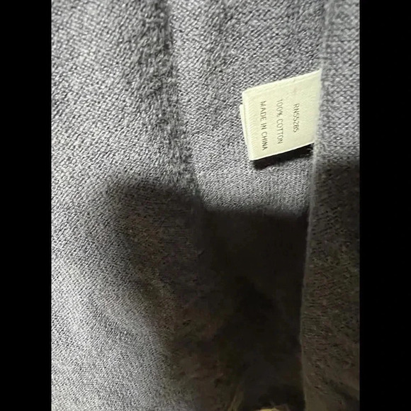 EXPRESS Women's Cardigan Sweater Open Front Gray Tie Dye Size Small Short Sleeve - Picture 7 of 7